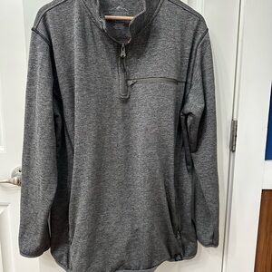 Gray Quarter-Zip Men's Pullover by Legendary Outdoors sz XL Hiking Golf Casual